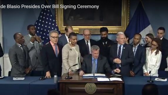 Mayor de Blasio Holds Public Hearings and Signs Intros.  Look for Justin @ 6:02, 6:20, 18:52, 37:05, 37:20