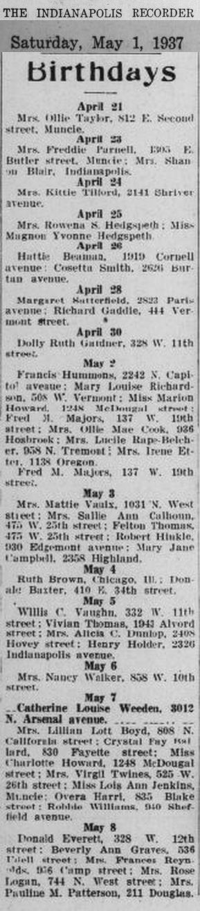 Indianapolis Recorder Newspaper INR-1937-05-01_01_0005