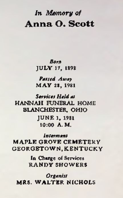 Annie O. Scott