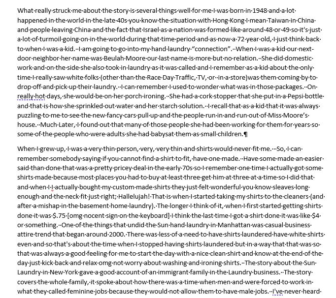 Thoughts while reading a story about the closing of a NYC Laundry in the NYT due to Covid-19