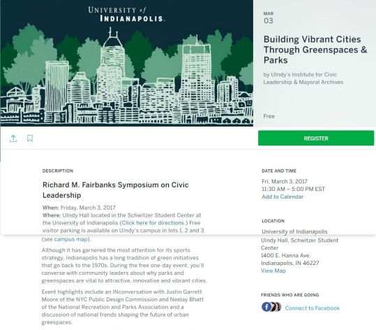 Event highlights include an INconversation with Justin Garrett Moore of the NYC Public Design Commission in a discussion of national trends shaping the future of urban greespaces.