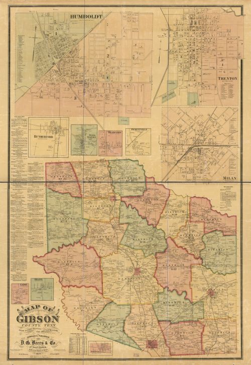 Landowners in Gibson County TN in the 1870's