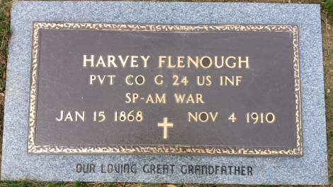 Harvey Flenough Marker installed in 2023